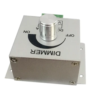 Alüminyum DC12 - 24V 8A LED şerit Dimmer PWM karartma denetleyicisi için LED ışıkları lambaları veya şerit ayarlanabilir kontrol