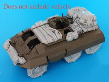 1:35 Ölçekli Reçine Die-cast Zırhlı Araç Tankı Araba Parçaları Modifikasyonu Dahil Değildir Boyasız Tankı Modeli ABD M20