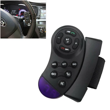 1 adet Evrensel Araba direksiyon Uzaktan Kumanda Anahtarı Araç MP3 DVD Stereo Düğmesi Yeni 2021