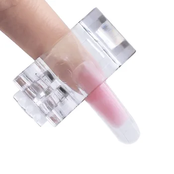 1 Adet Nail İpuçları Klip Akrilik Tırnak Plastik Uzatma Kelepçe Sahte Parmak Lehçe Hızlı Yapı Kalıp UV Yardımcısı Araçları
