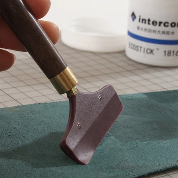 1 Adet Pratik Deri Yapıştırma Aracı Sandal Kolu DIY El Sanatları Tutkal Uygulama Araçları Leathercraft El Yapımı