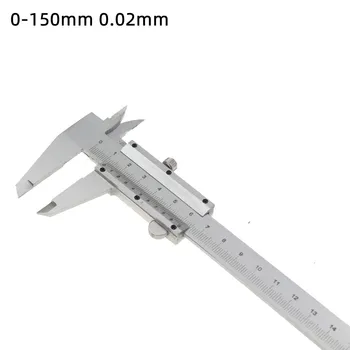 1 Adet Sürmeli Kumpas 0-150mm Hassas 0.02 mm 1/128 0.05 mm Paslanmaz Çelik Kaliperler ölçme Aracı Araçları Mikrometre
