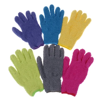 1 pairs Mikrofiber Toz temizleme eldiveni Mitt Arabalar Windows Toz Sökücü Aracı Kullanımlık temizlik eldiveni Ev Temizlik Araçları