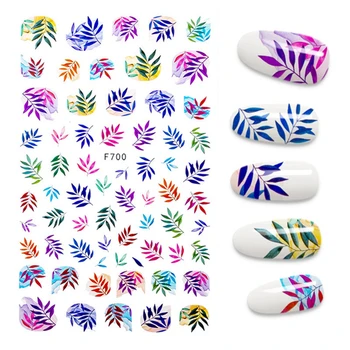 1 Sayfalık 3D Manikür Aşk Mektubu Çiçek Sticker Çivi Yazıtlar Nail Art Dekorasyon Su Kaydırıcılar İpuçları Tırnak Salonu Tasarım