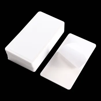 10 Adet Beyaz / Pembe / Mor Plastik Nail Art Yumuşak DIY tırnak yapıştırması Tutucu / Destek 6 * 12cm / 9.5 * 14.5 cm Tırnak tırnak yapıştırması Destek
