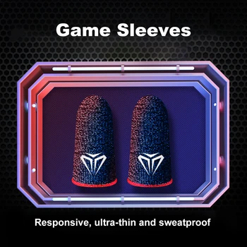 10 adet Mobil Oyun Parmak Eldiven Gamer için Sweatproof kaymaz Dokunmatik Ekran Parmak Kol Nefes Oyun Parmak Kapak