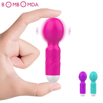 10 Modları Güçlü Titreşim Yükseltilmiş Mini Vibratör Usb Şarj elde vücut masaj aleti Klitoris G-spot Vibratörler Kadınlar İçin Seks Oyuncak