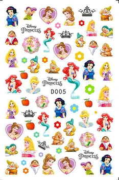10 Paket Lüks Disney Prenses Mermaid Nail Art Sticker Mickey Donald Ördek Tırnak Kaymak Kendinden Yapışkanlı Tırnak Sanat Dekorasyon Çıkartması