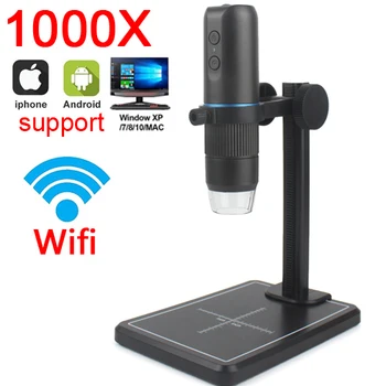 1000X Zoom WIFI Taşınabilir HD Çocuk Profesyonel Elektronik Dijital USB Mikroskop 8 Led cep telefonu PC İçin Para Lehimleme Araçları