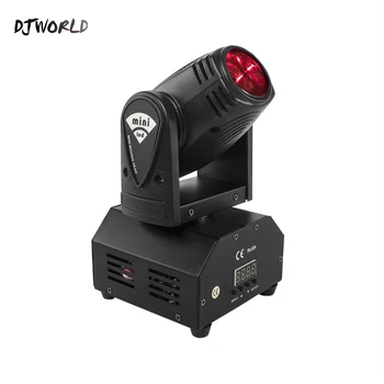 10W Mini lir LED ışın hareketli kafa ışık RGBW 4ın1 Spot parti Karaoke ekran DMX denetleyici disko profesyonel Dj aydınlatma