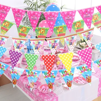 11.11 doğum günü bayrakları Kağıt Bayrak Flama dekor Afiş Mutlu Doğum Günü Partisi Dekorasyon Çocuklar İçin Bebek Duş Favor Hediye Malzemeleri