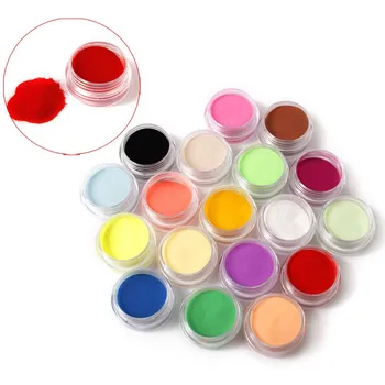 12 Renk Akrilik Toz Manikür İpuçları Nail Art 3D Dekorasyon Oluşturucu Polimer Tırnak Daldırma Tozu