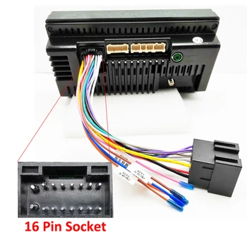16 Pin ISO Kablo Adaptörü 16 P Erkek Tak ISO Dişi konektör kablo Demeti Evrensel araba aksesuarları Android Kafa Ünitesi