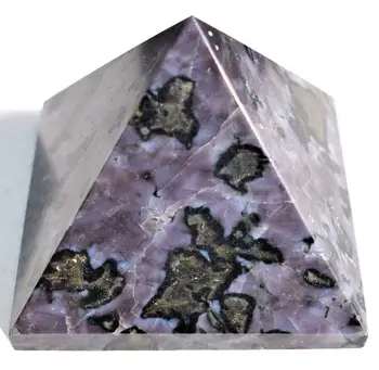 1pcs50mm Himalaya Mistik Indigo Gabro Piramit Kristal Enerji