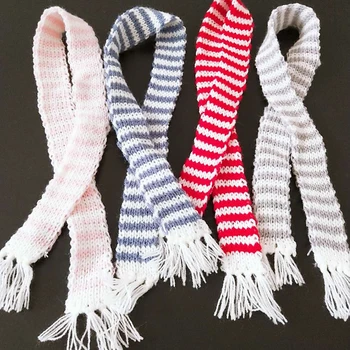 2-10 ADET El Örme Şerit Uzun Eşarp Süsleme Noel peluş oyuncaklar Bebek Dikiş Dekor Aksesuarları DIY Sanat El Sanatları Süsleme