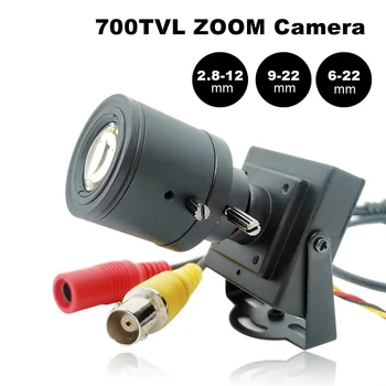 2.8-12mm / 9-22mm / 6-22mm Değişken Odaklı Zoom Mini Güvenlik Kamera Analog Manuel Ayarlanabilir Lens + RCA Konektörü Araba Sollama Geldi