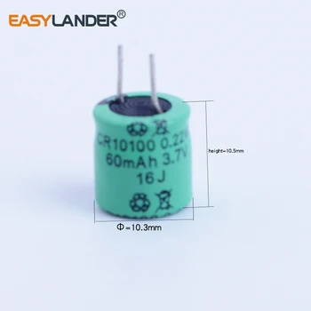 2 adet / grup Easylander ICR10100 10100 3.7 V 60 mAh Li-polimer li ion Pil İÇİN Spor Bluetooth kulaklık Adanmış pil 1010