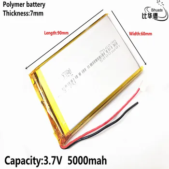 2019 Kaliteli Litre enerji pil 3.7 v li - ion 706090 5000mAh pil İÇİN poewr Tablet PC Taşınabilir
