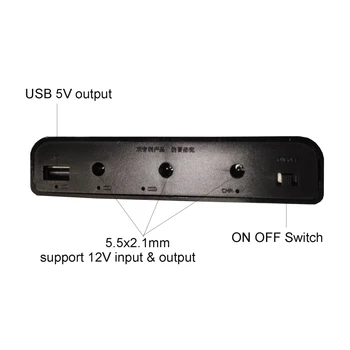 2022 Yeni USB DC 12V 10A Çıkış 6x18650 Piller için DIY Güç Bankası Cep Telefonu Yönlendirici LED