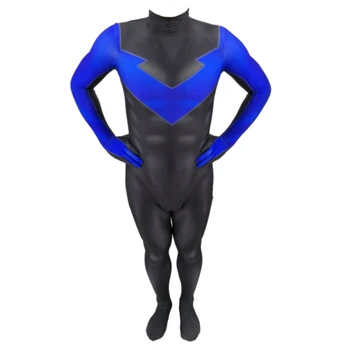 24 Saat Sevk çocuk erkek Nightwing Cosplay Kostüm 3D Baskı Tam Set Cadılar Bayramı Partisi Bodysuits Tulumlar