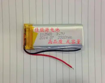 3.7 V polimer lityum pil 112560 1500 MAH MP3 GPS el mobil güç Şarj Edilebilir Li-İon Hücre