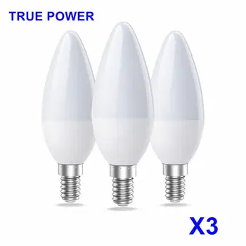 3 Adet 3W 5W 7W LED ışık ampul E14 E27 LED Lamba Kapalı Sıcak Soğuk Beyaz ışık AC 220V 240V LED mum şeklinde ampul Ev Dekor Avize