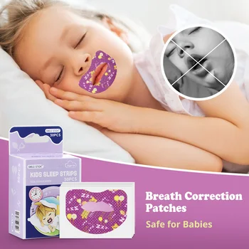 30 ADET Ağız Düzeltme Çıkartmalar Anti-horlama Solunum Ortez Ağız Sticker Çocuk Anti-horlama Çıkartmalar Geliştirmek Gece Uyku