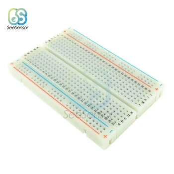 400 Kravat Noktaları Lehimsiz PCB Breadboard Mini Evrensel Test Protokolü DIY ekmek tahtası Otobüs Testi devre Arduino için