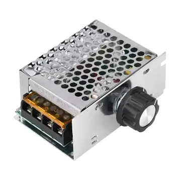 4000W Yüksek Güç AC 220V Tristör Elektronik Volt Regülatörü Termostat Hız Sıcaklık Düzenleme Kontrol Modülü