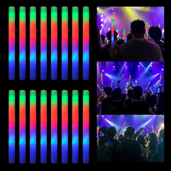 5 adet Renk Tezahürat Sopa LED kızdırma Sopa Renk Floresan köpük Sopa Ralli Rave Tezahürat Konser Gösterisi Parti Malzemeleri Aydınlık sahne