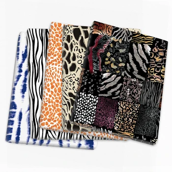 50*145cm Doku Çocuklar için Kumaş Tekstil Patchwork Bez Ev DIY Dikiş Kapitone Perde Yatak Zebra Polyester,c16197 Hayvan 