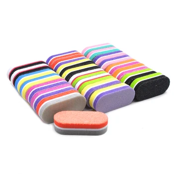 50 Adet Mix Renk Mini Sünger Tırnak Dosyaları Blok Zımpara Taşlama Renkli UV Jel Lehçe Profesyonel Tırnak Sanat Bakımı Salon alet takımı
