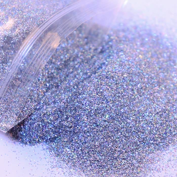50G Holografik Lazer parlak tırnak tozu Sparkly Altın Gümüş Tırnak Güzel Glitter Pigment Toz Nail Art Süslemeleri Manikür Araçları