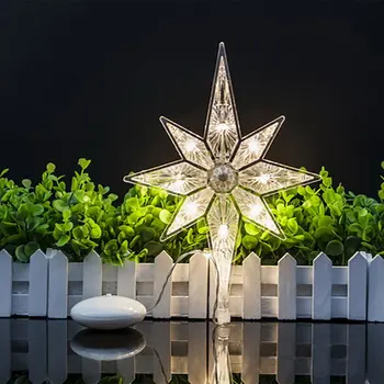 8 LED Polaris dize ışık ağacı led ışık üst dekorasyon düğün ev bahçe pencere dekorasyonları ışık dize yeni yıl partisi için