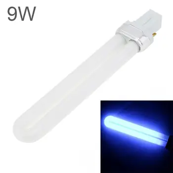 9W UV lamba tüpü Ampul 365nm Nail Art tırnak kurutucu Kür Lambası Yedek Ampul Manikür Aracı Tırnak Kurutucu Lamba Malzemeleri