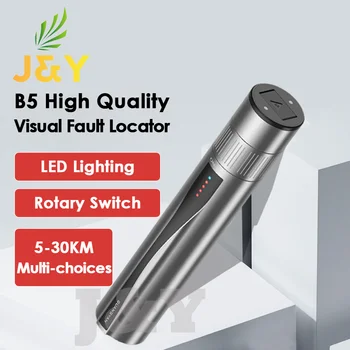B5 Optik Yüksek Kaliteli Şarj Edilebilir Lazer Kaynağı Fiber Optik Kablo Test Cihazı Kalem Tipi Kırmızı Lityum Pil Görsel Hata Bulucu
