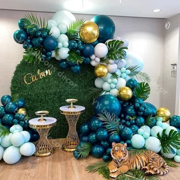 Balonlar Garland Kemer Kiti Macaron Tiffany Mavi Pastel Lateks Balon RETRO Koyu Yeşil Doğum Günü Düğün Bebek Duş Parti Dekor