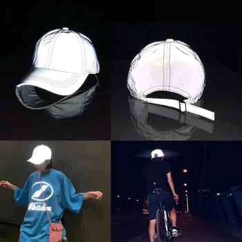 Bisiklet Güvenliği için Ayarlanabilir Yüksek Görünürlüklü Yansıtıcı Koşu Şapkası