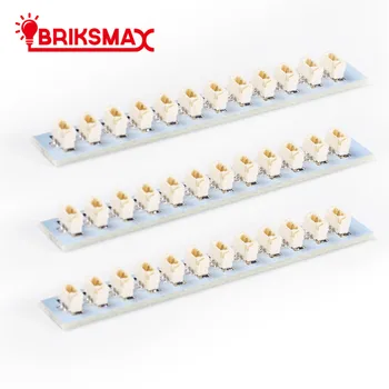 BriksMax led ışık Aksesuarları DIY Hayranları İçin 3 adet / paket 0.8 mm 2 pin arayüzü genişletme kartı İle Uyumlu Blokları Modelleri