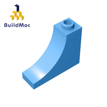 BuildMOC 18653 1x3x2 kavisli tuğla Yapı Taşları Parçaları DIY Eğitici Klasik Marka hediye Oyuncaklar