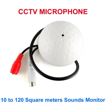 CCTV Mıc Geniş 10 ila 120 metrekare CCTV Güvenlik DVR Sistemi için CCTV MIC Mikrofon RCA Çıkışı