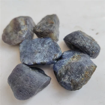 Doğal Iolite Kristal Kaba Mineraller Numune Taş Koyu Mavi Kordierit Rockstone Şifa Dekor