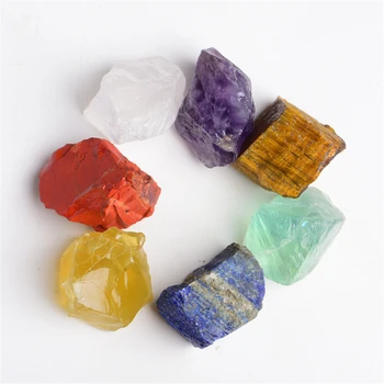 Doğal Renkli Kristal Orijinal Kuvars Cevheri Mineral enerji taşı Takı mineral örneği Dıy Hediye Yedi Çakra şifa taşı