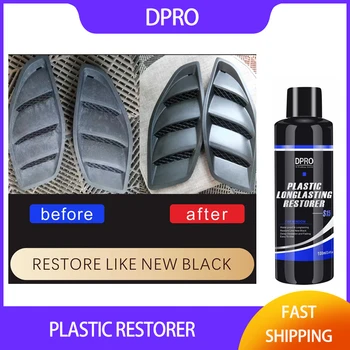 Dpro Plastik Restoratör Renovator Araba Geri Siyah Parlak Araba Temiz Sıvı Plastik Oto Lehçe Tamir Kaplama Araba Detaylandırma