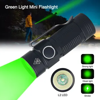 EDC El Feneri Klip Yeşil El Feneri Vastfire UV Lamba Mini Açık LED Mor / / Kırmızı / Beyaz Meşale Taşınabilir Yürüyüş Su Geçirmez Fener