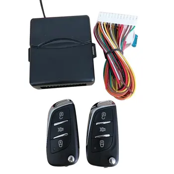 Evrensel Araba Oto Anahtarsız giriş Sistemi Düğmesi Start Stop LED Anahtarlık Merkezi Kiti Kapı Kilidi Uzaktan Kumanda ile