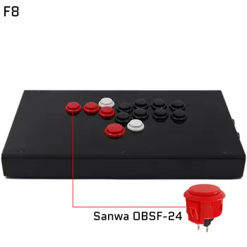 F8 Tüm Düğmeler Hitbox Tarzı oyun kolu Mücadele Sopa Oyun Denetleyicisi İçin PS4/PS3/PC Sanwa OBSF-24 30