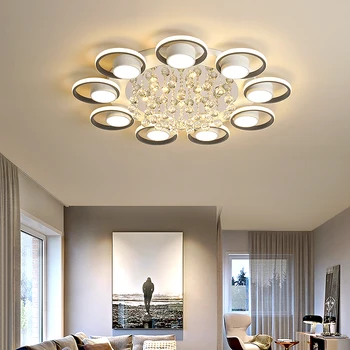 FANPINFANDO Modern tavan led tavan ışıkları oturma odası yatak odası için süspansiyon armatür mutfak Kristal led tavan lambası
