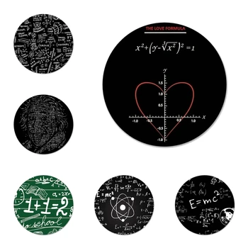 Fizik Bilim Matematik Formülü Rozeti Broş Pin giysi aksesuarları Sırt Çantası Dekorasyon hediye