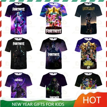 Fortnite 2021 Erkek ve Kadın YENİ Battle Royale Zafer Çocukları Kız Erkek Kıyafetleri tişört 3d Tişört Çocuk Kahraman Harajuku-Tops 